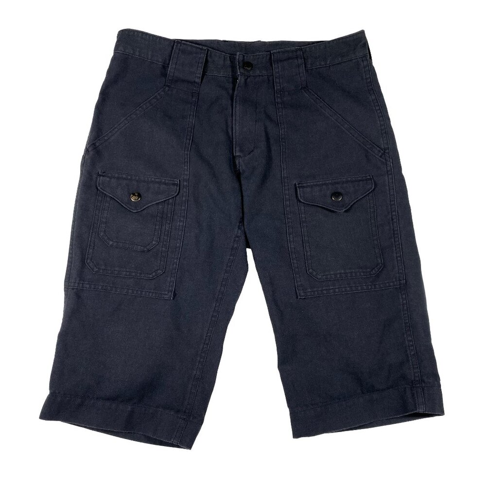 Moutain Research Canvas Cargo Half Pants Black men's size JPN L / 32x14.5